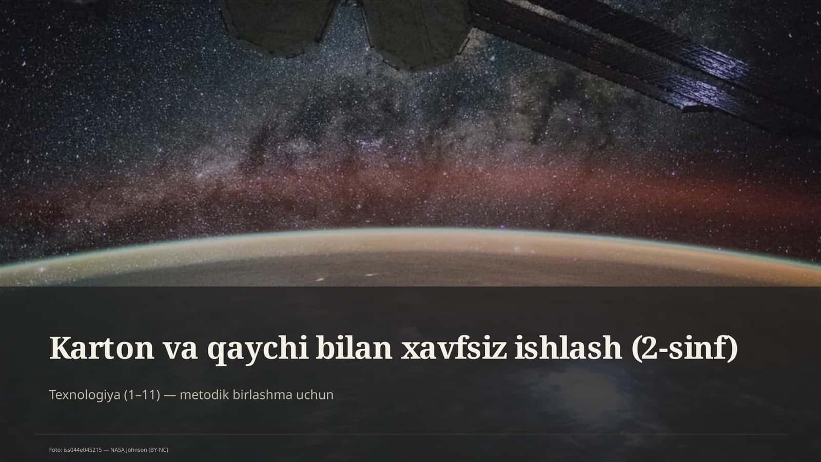 Karton va qaychi bilan xavfsiz ishlash (2-sinf) 1
