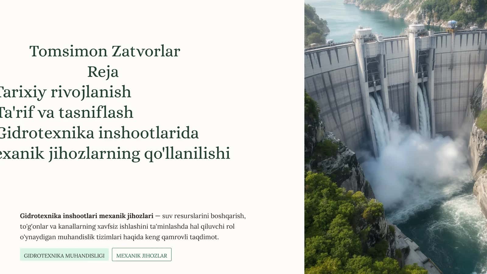 Gidrotexnika Muhandisligi Mexanik Jihozlar 1