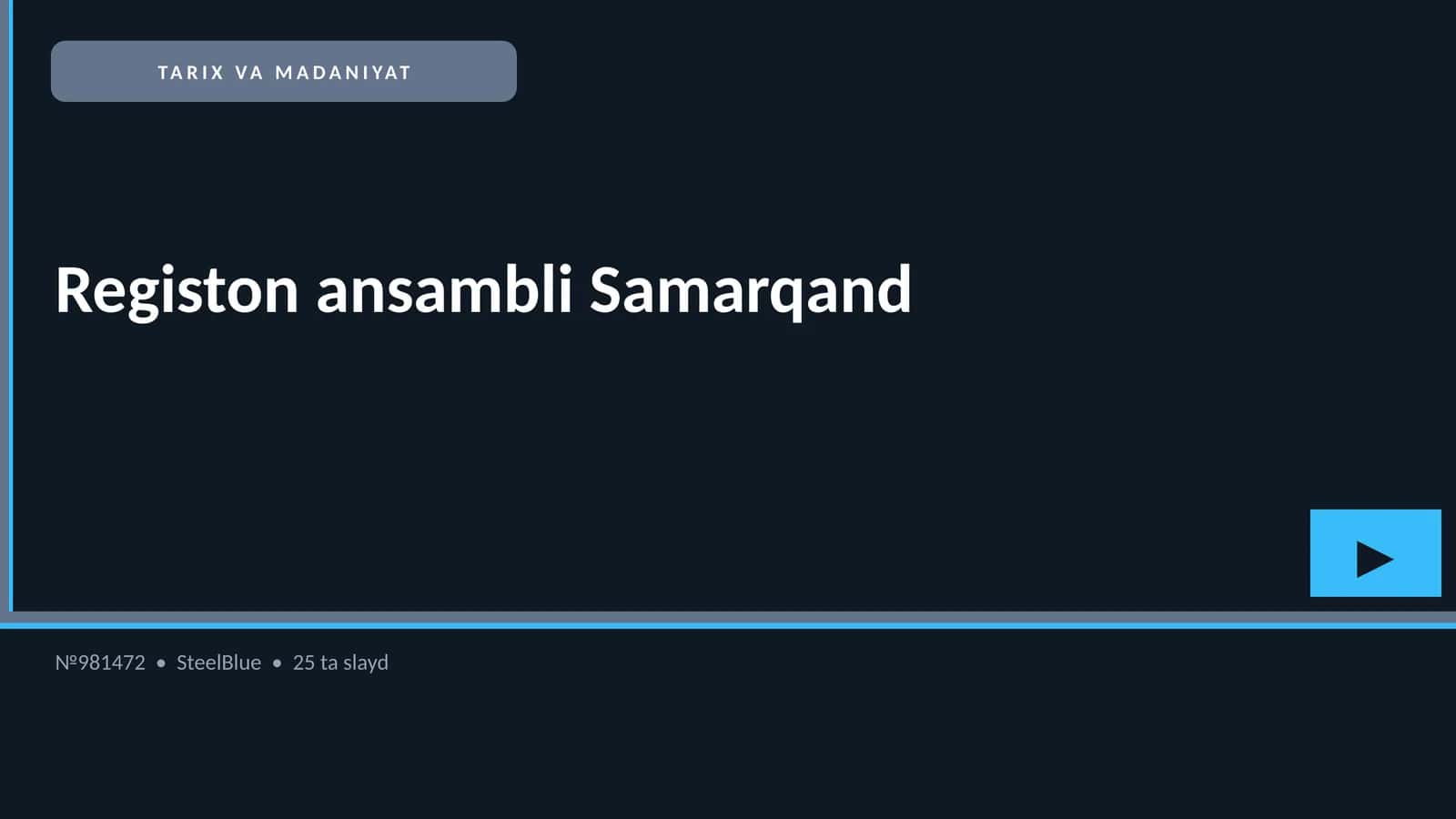 Registon ansambli Samarqand 1