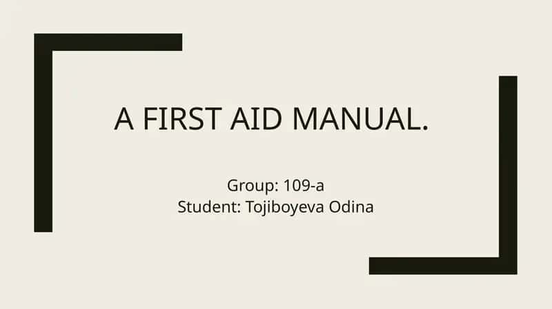 Afirst aid manual 1