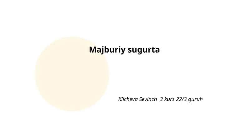 Majburiy sugurta 1