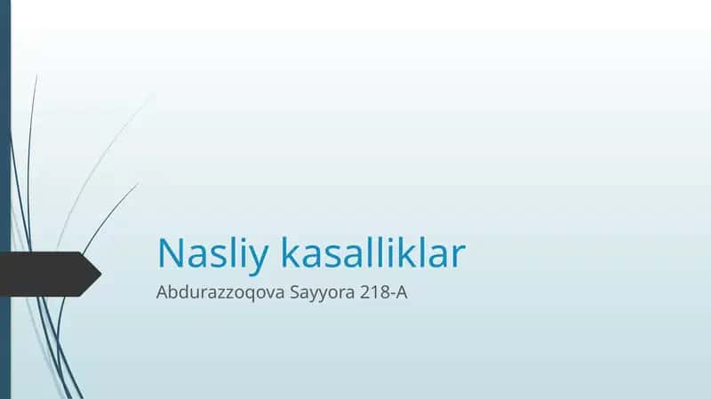 Nasliykasalliklar 1