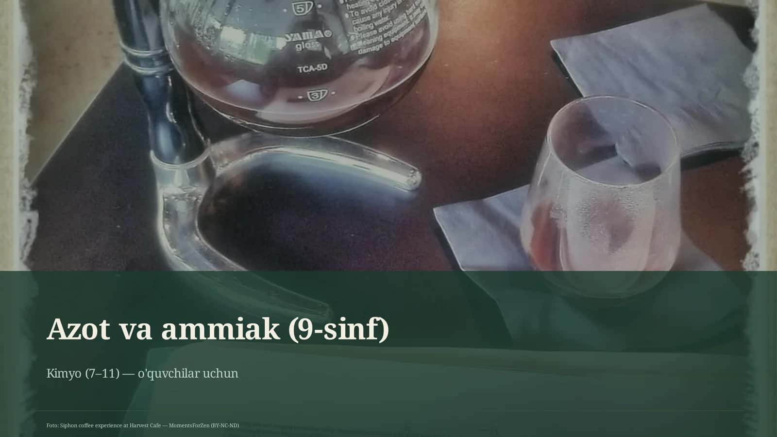 Azot va ammiak (9-sinf) 1