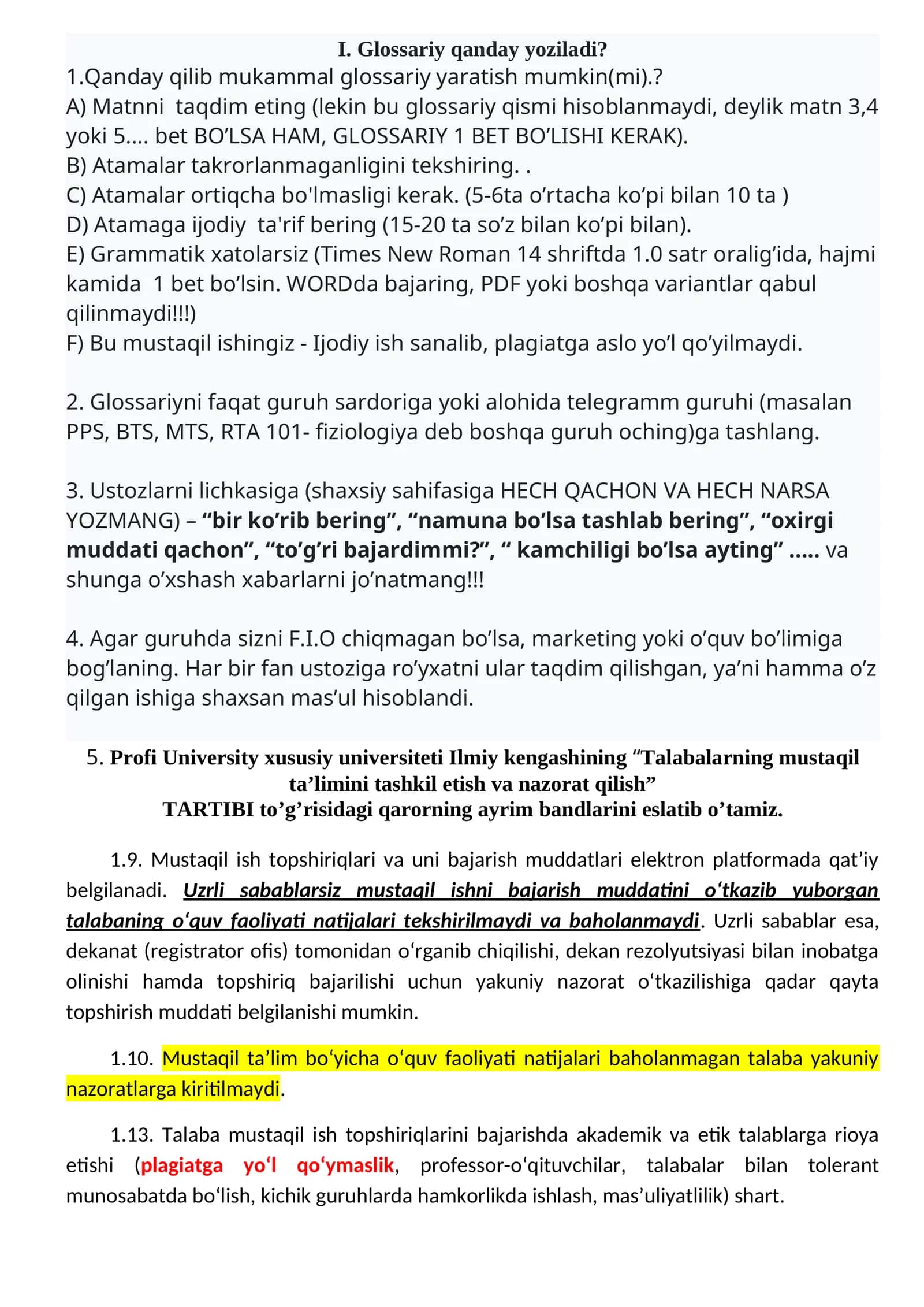 Glossariy qanday yoziladi? 1