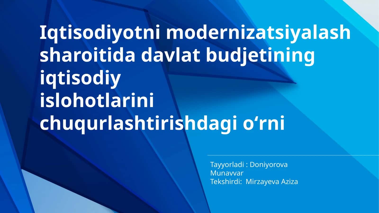 Iqtisodiyotnimodernizatsiyalash 1