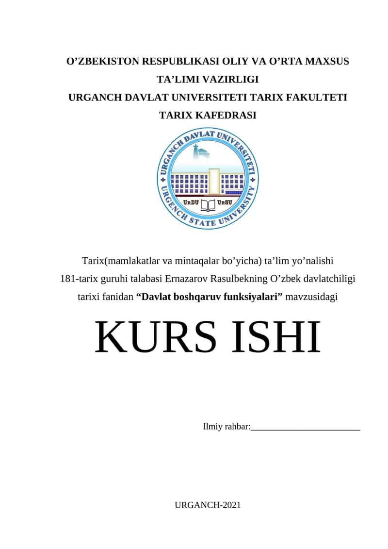 Davlat boshqaruv funksiyalari 1
