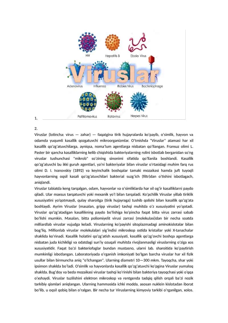 Viruslar 1