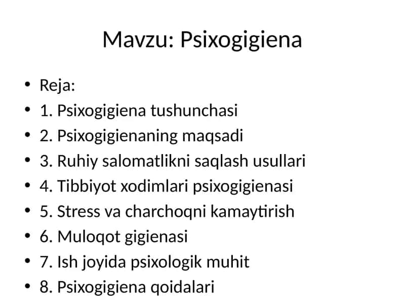 Psixogigiena 1