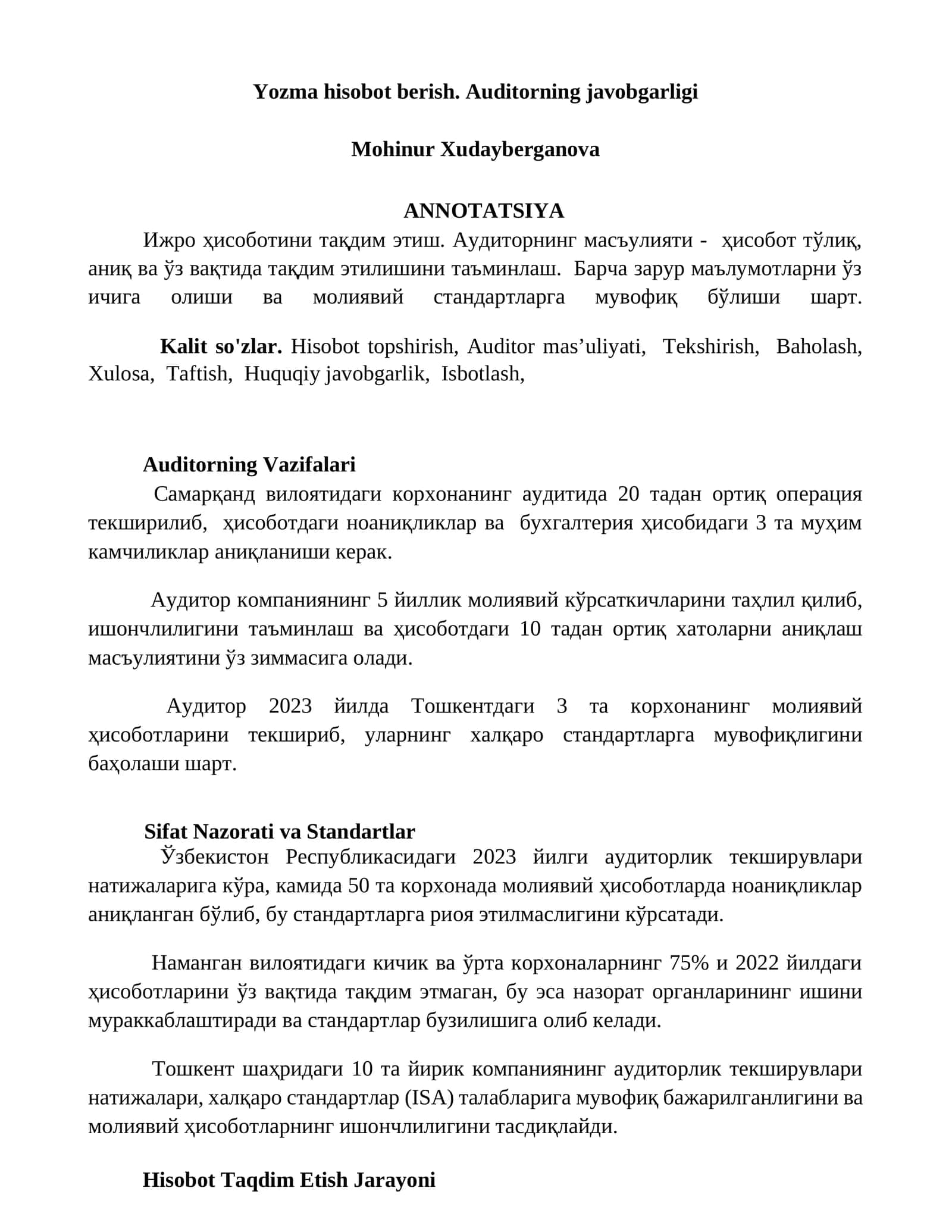 Auditorning javobgarligi 1
