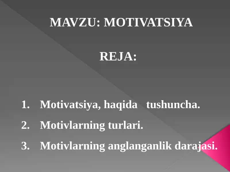 MOTIVATSIYA 1