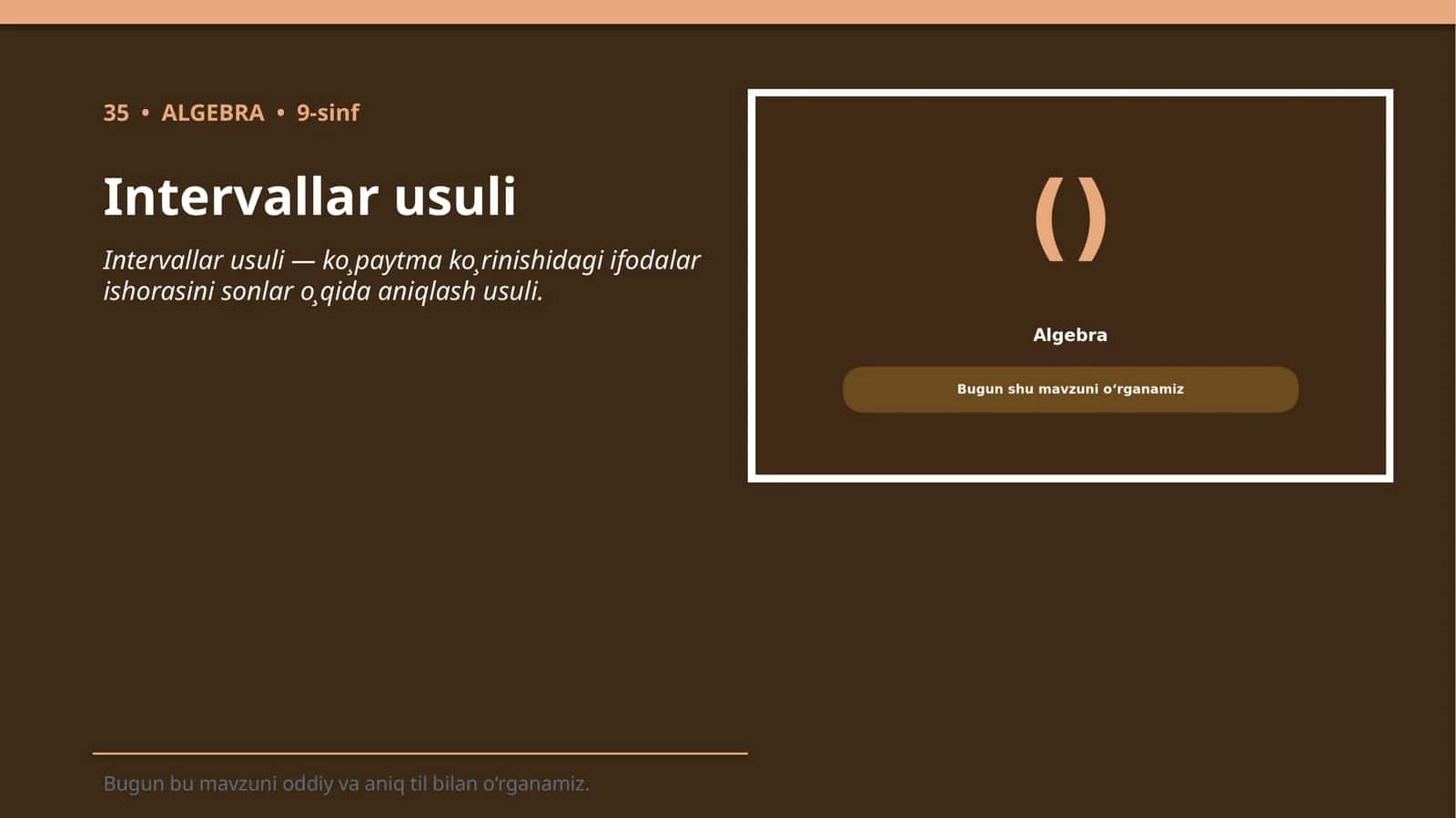 Intervallar usuli 1