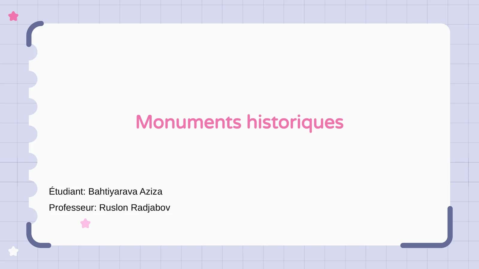 Monuments historiques 1