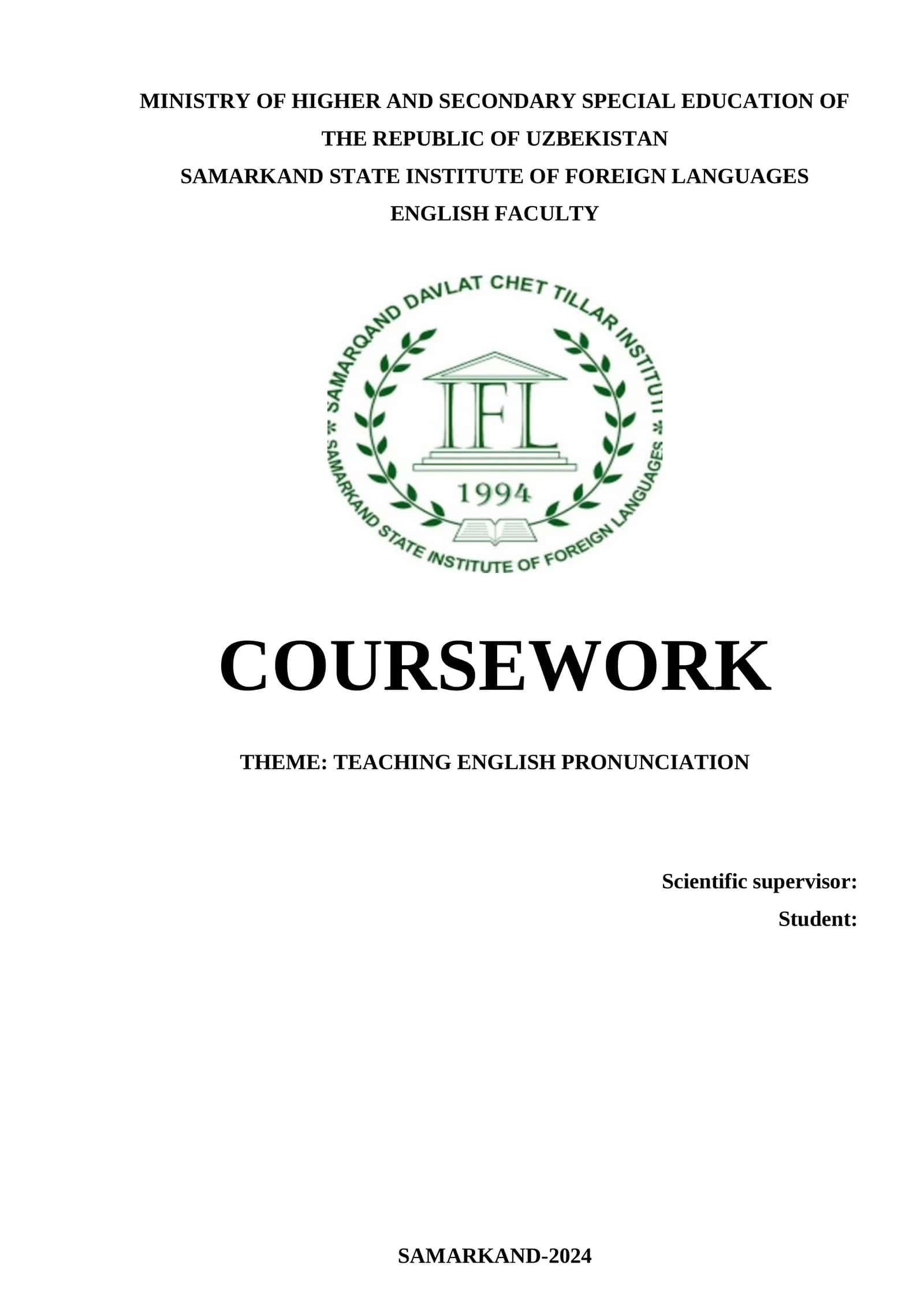 TEACHING ENGLISH PRONUNCIATION 1