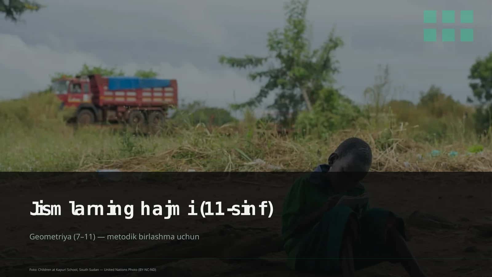 Jismlarning hajmi (11-sinf) 1