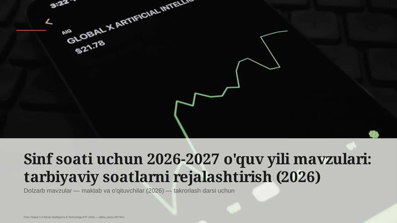 Sinf soati uchun 2026-2027 o'quv yili mavzulari: tarbiyaviy soatlarni rejalashtirish (2026) 1