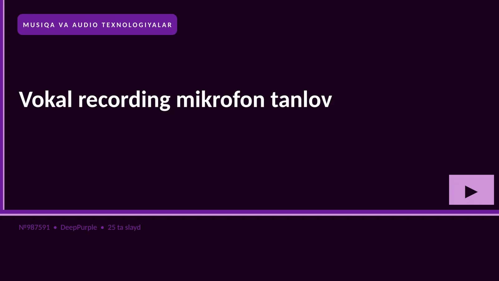 Vokal recording mikrofon tanlov 1