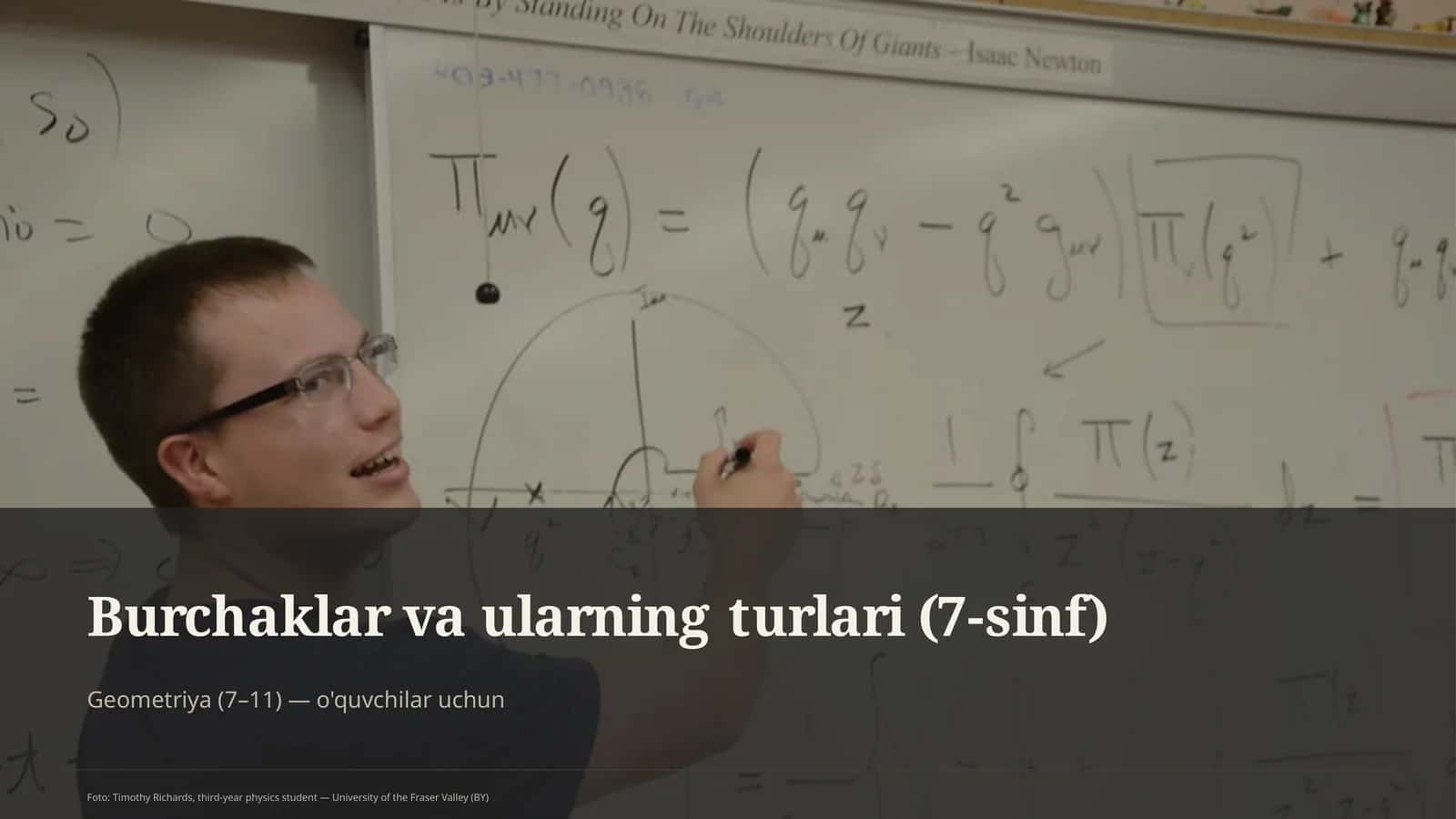 Burchaklar va ularning turlari (7-sinf) 1