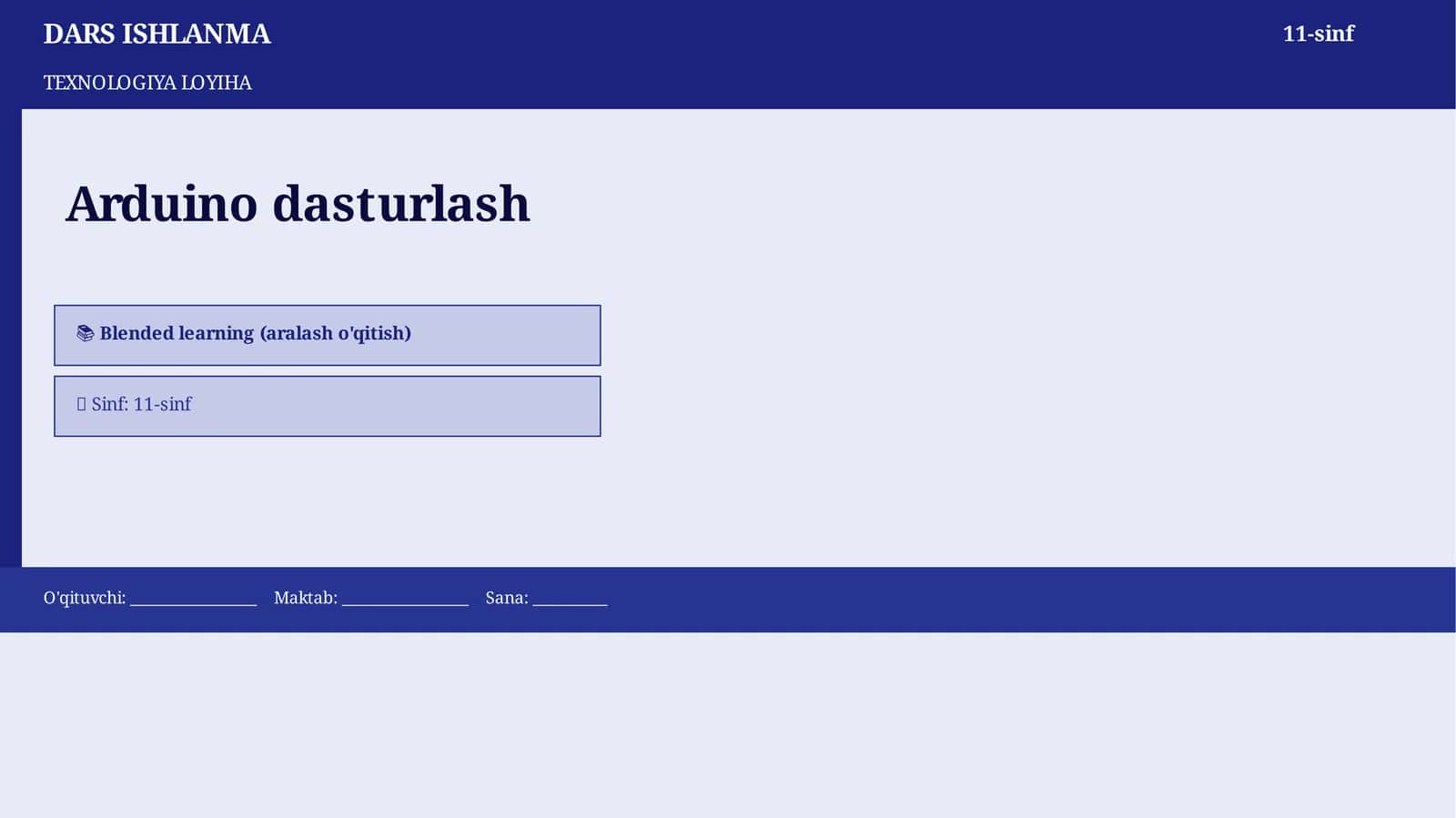 Arduino dasturlash 1
