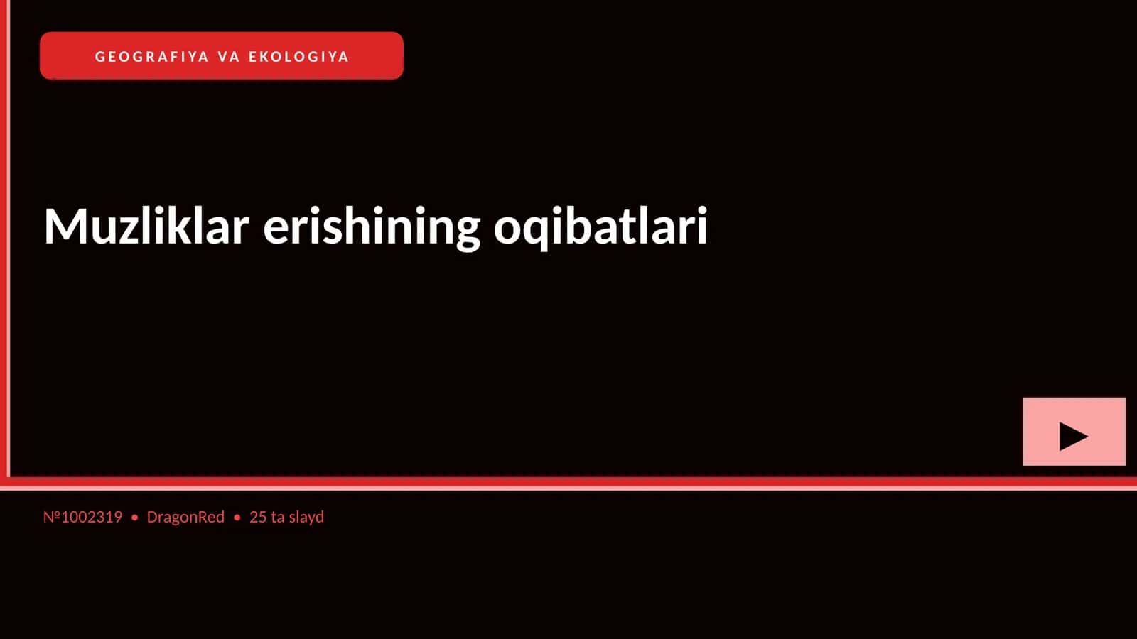 Muzliklar erishining oqibatlari 1
