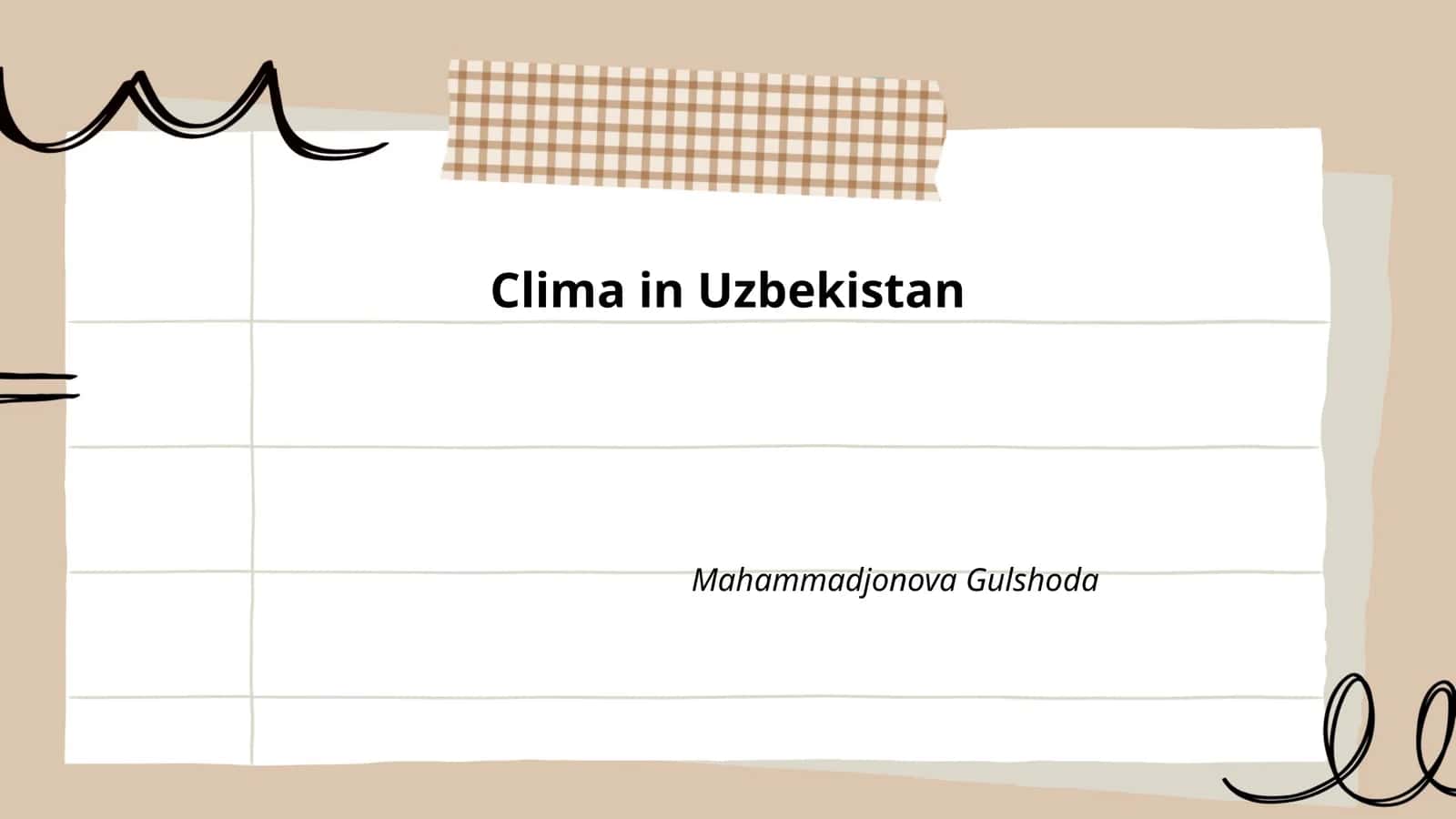 Klimawandel in Usbekistan 1