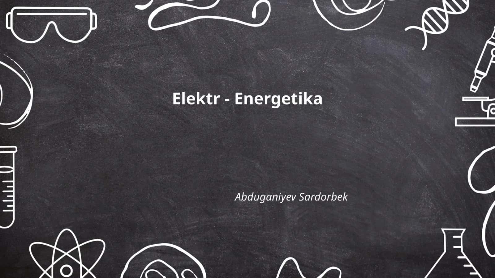 Elektr - Energetika 1