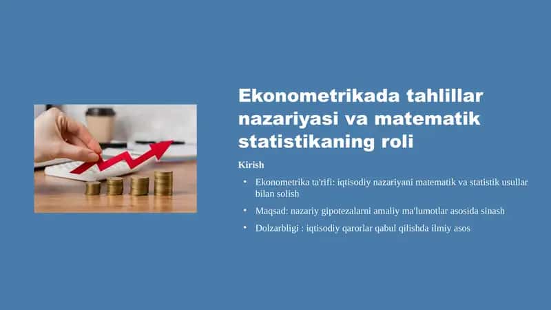 Ekonometrika ta'rifi 1