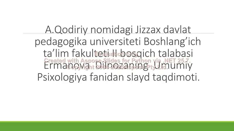 Xotira turlari va uning jarayonlari 1