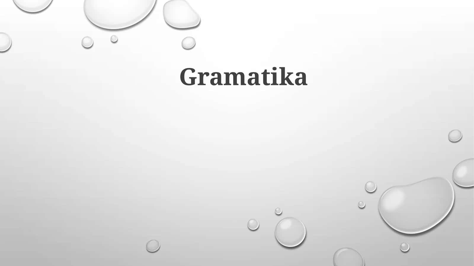 Gramatika 1