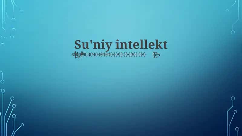Sun'iy intellekt 1