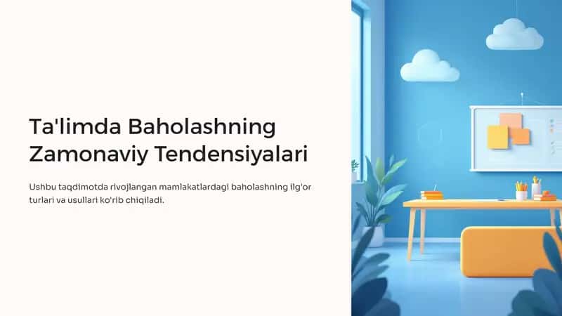 Ta'limda Baholashning Zamonaviy Tendensiyalari 1