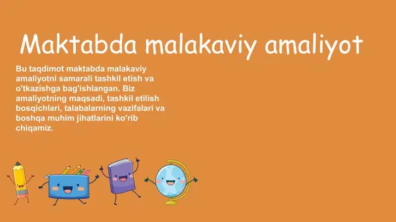Malakaviy Amaliyotni Tashkil Etish Bosqichlari 1