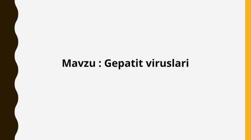 Gepatit viruslari 1