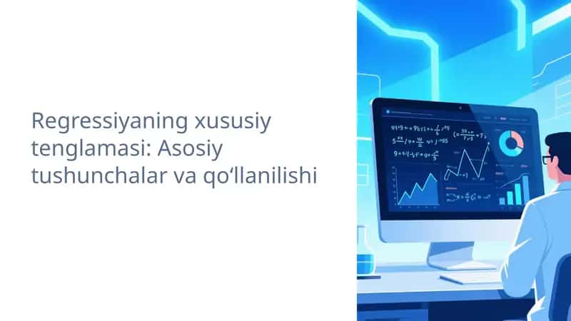 Regressiyaning xususiy tenglamasi 1