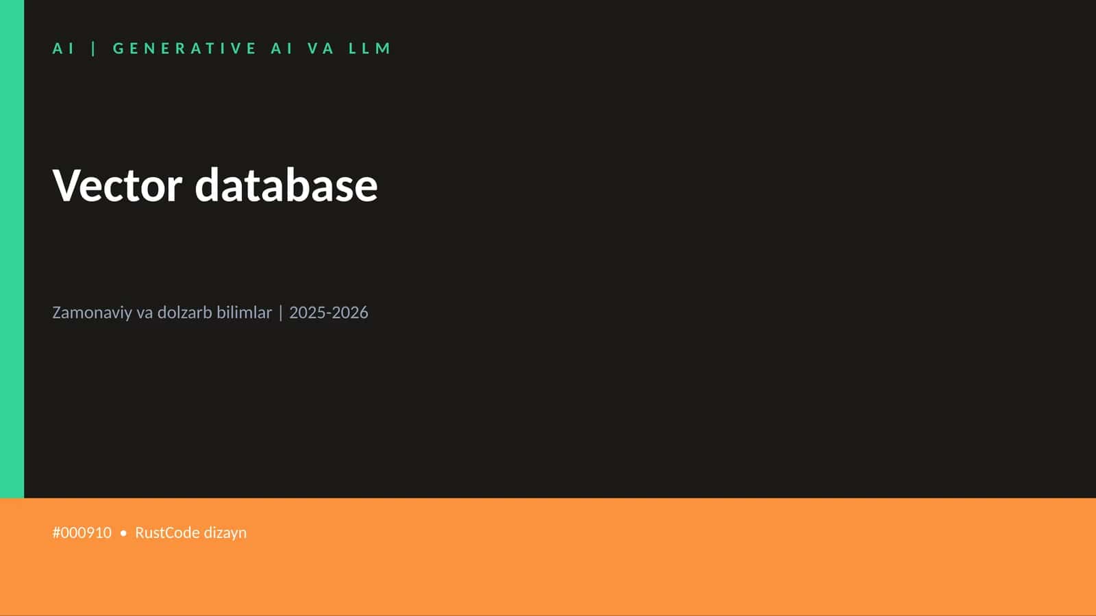 Vector database 1