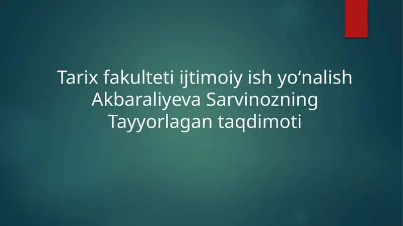 Tarix fakulteti ijtimoiyishyoʻnalish 1