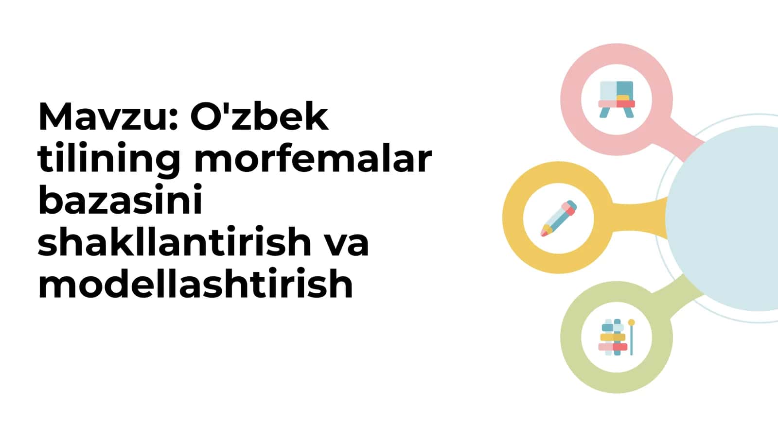 O'zbek tilining morfemalar bazasini shakllantirish va modellashtirish 1