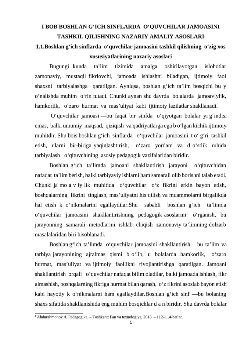 O`zbek tili leksikasining qo`llanish darajasi 1