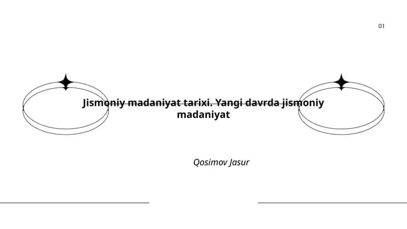 Jismoniy madaniyat tarixi 1