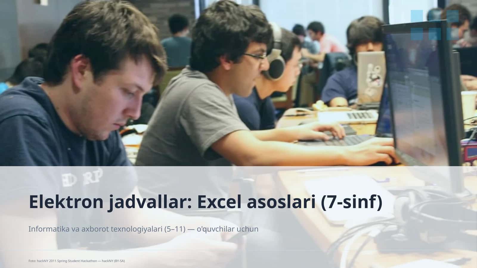 Elektron jadvallar: Excel asoslari (7-sinf) 1