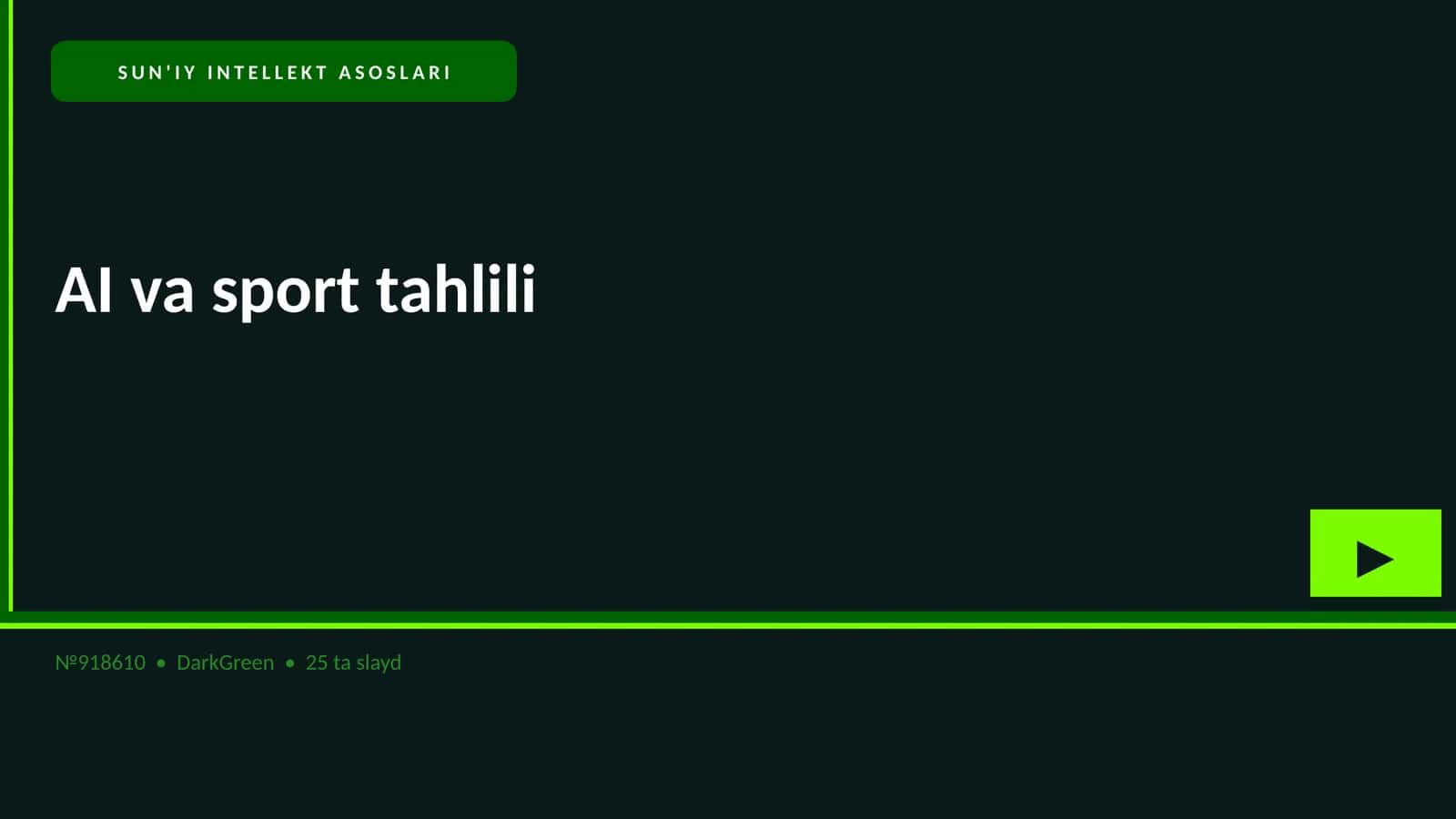 AI va sport tahlili 1