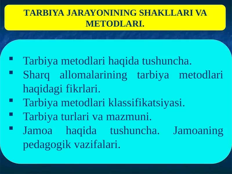 Mustaqil o‘qish uchun adabiyotlar 1