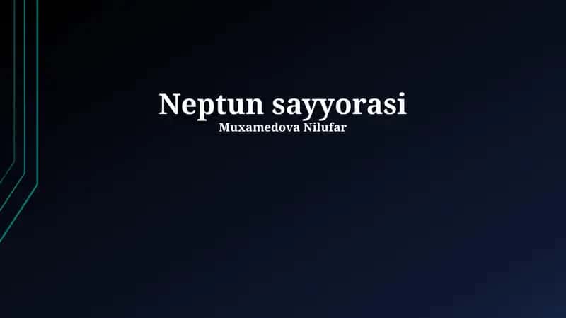Neptun sayyorasi 1