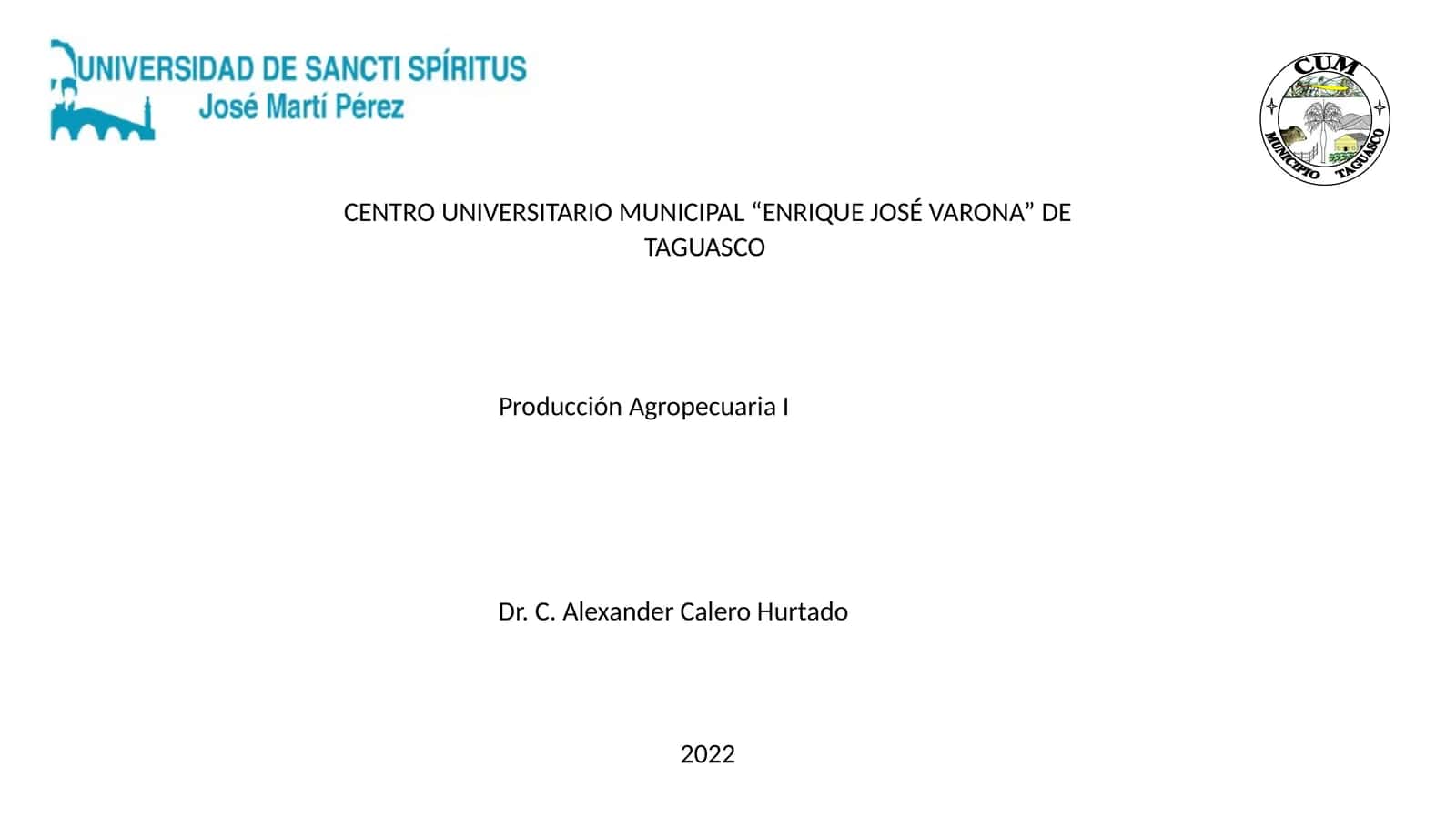 Producción Agropecuaria I 1