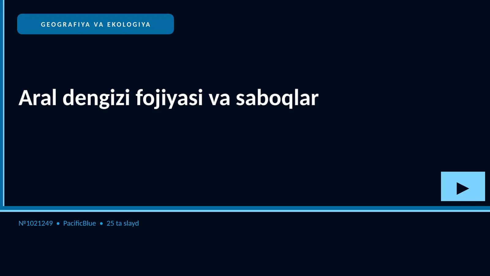 Aral dengizi fojiyasi va saboqlar 1