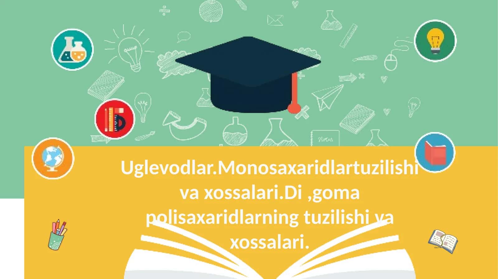 Uglevodlar Monosaxaridlar 1