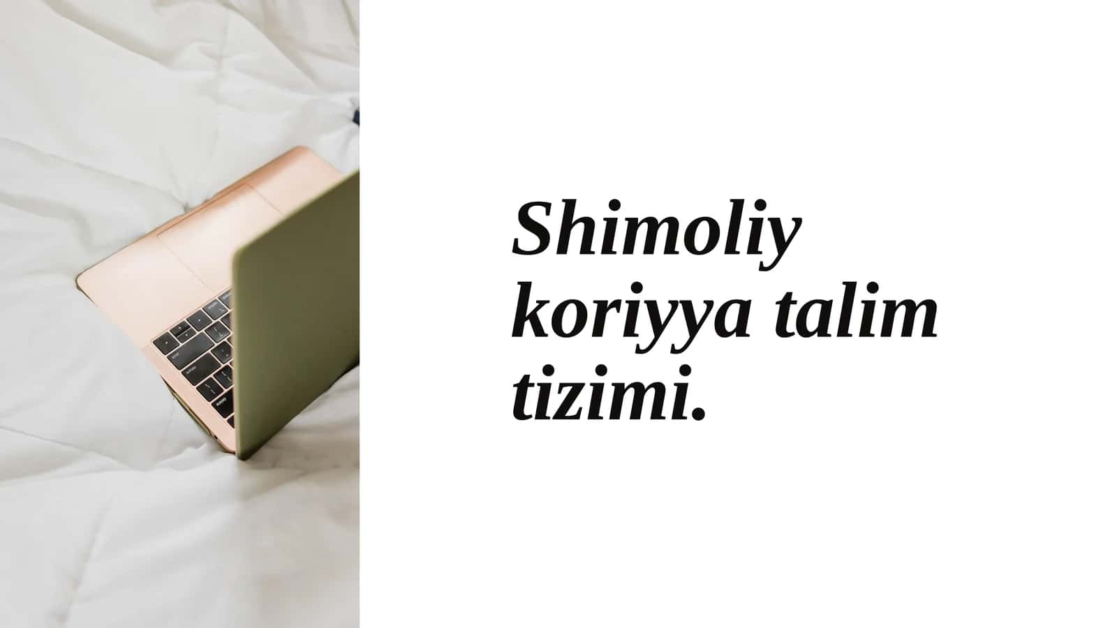 Shimoliy koriyya talim tizimi 1