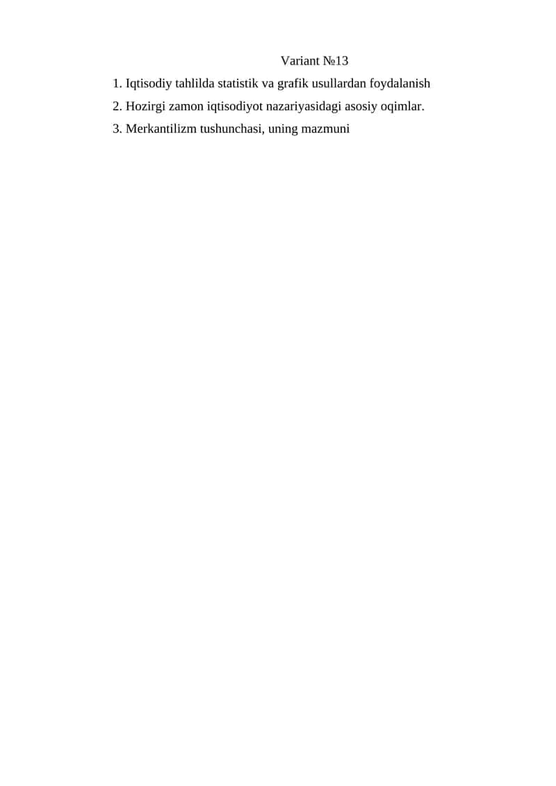 Iqtisodiy tahlilda statistik va grafik usullar 1