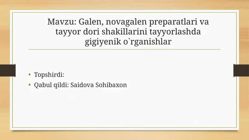 Galen, novagalenpreparatlar 1
