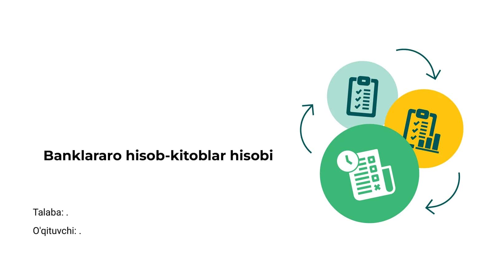 Banklararo hisob-kitoblar hisobi 1