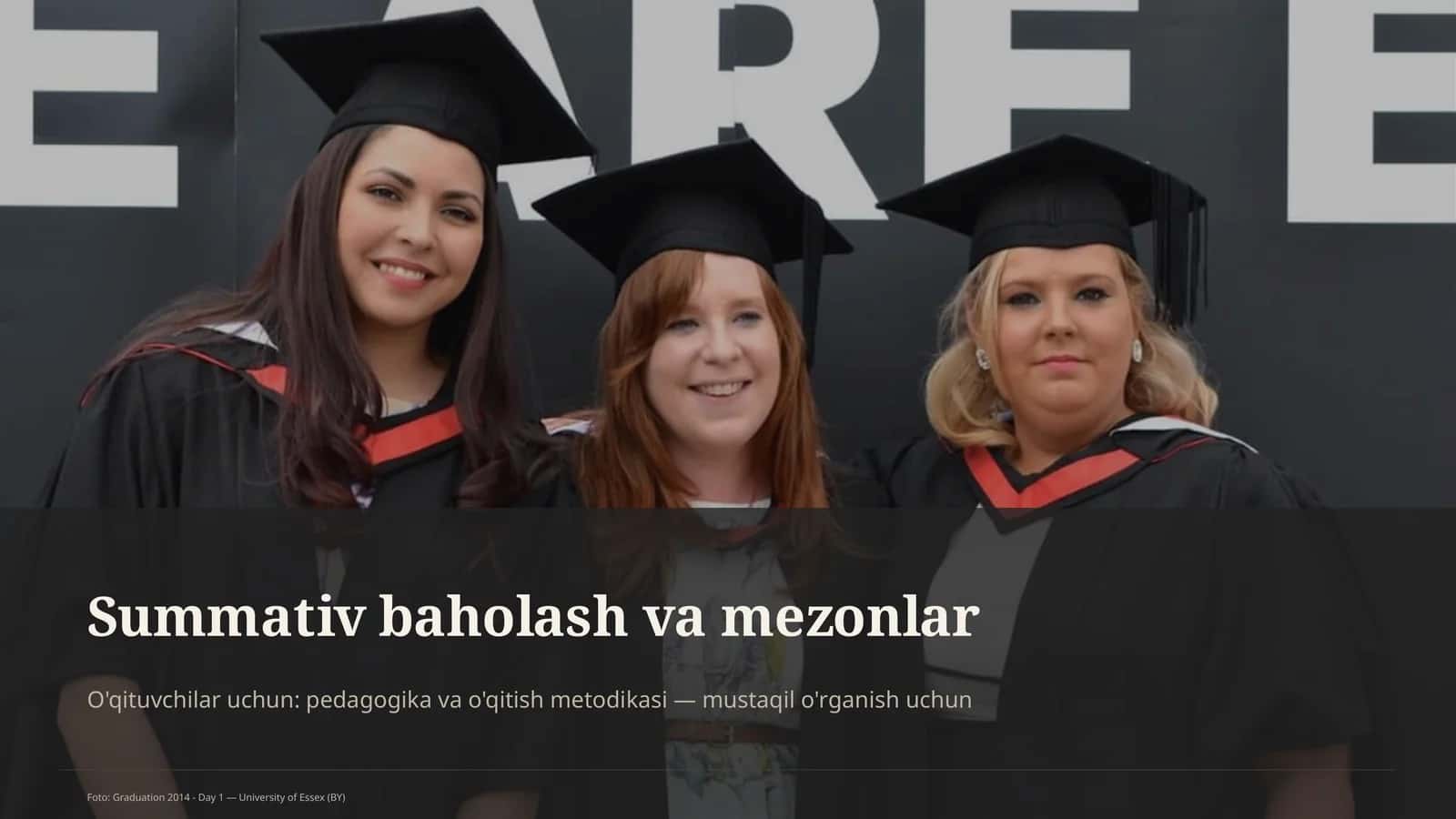 Summativ baholash va mezonlar 1